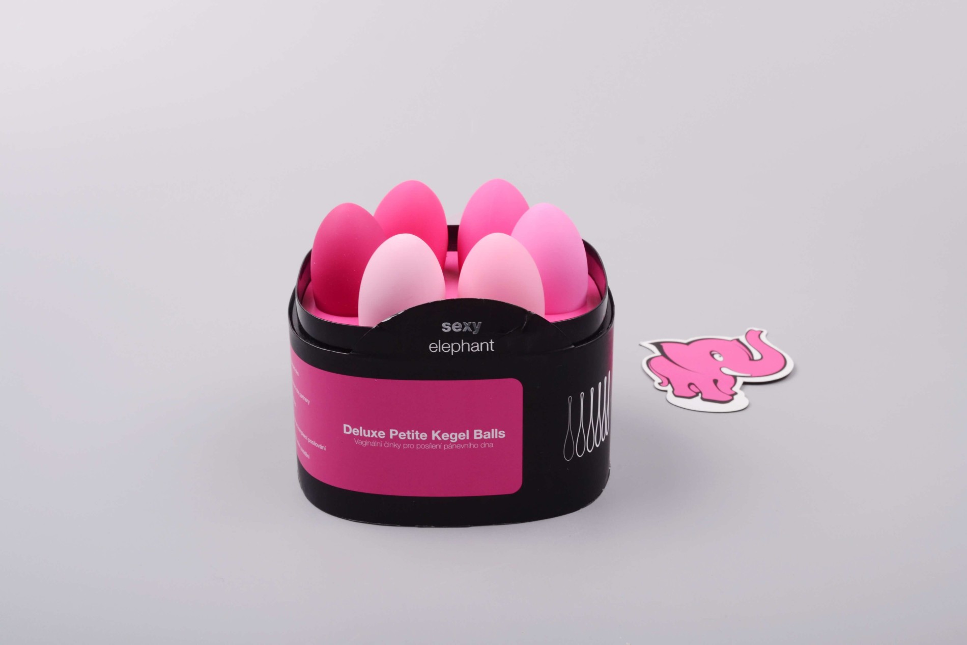 Deluxe Petite Petite Kegel Balls Set de bile vaginale cu haltere vaginale