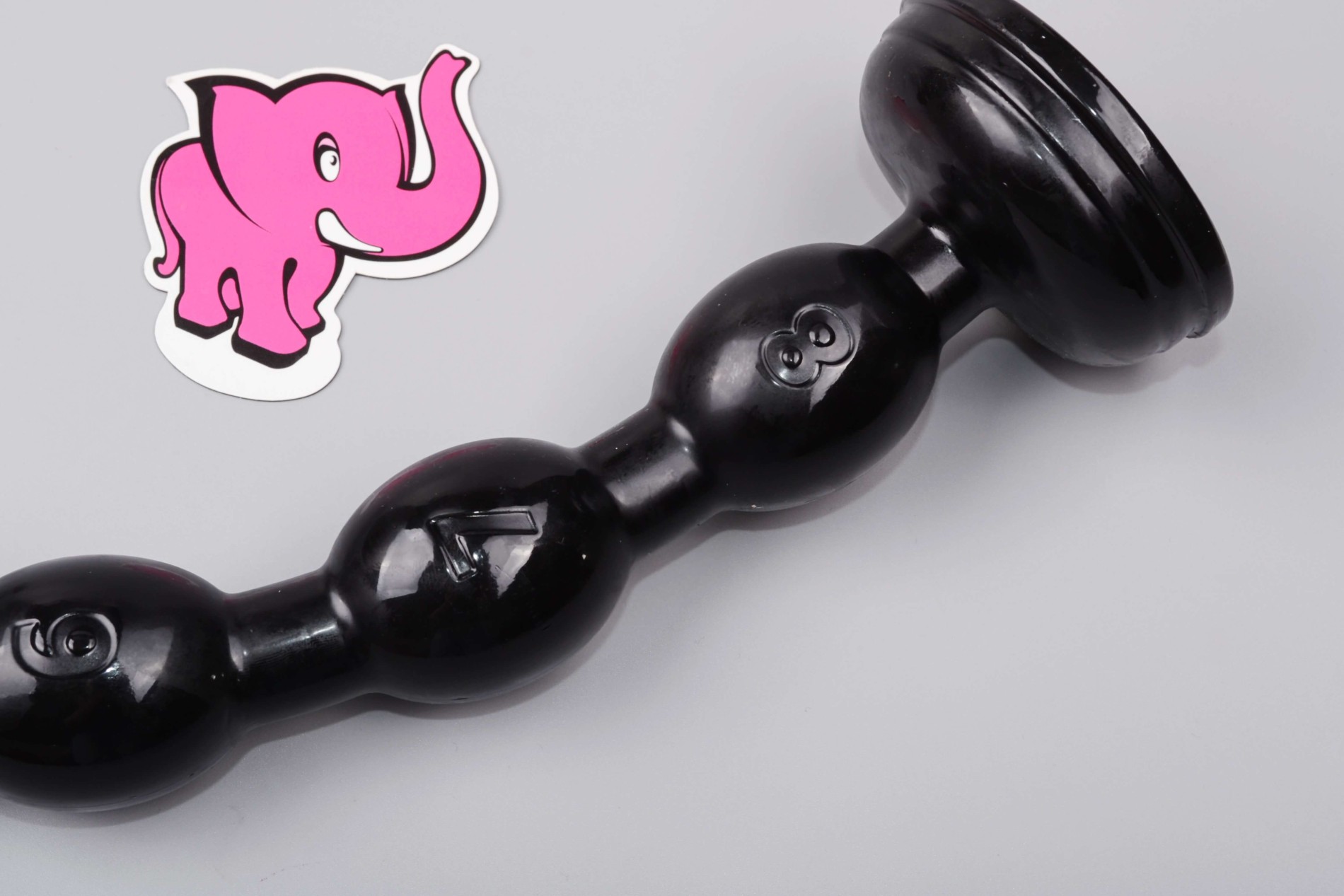 Bile anale XXL cu ventuză Xtreme Black (50,2 cm)