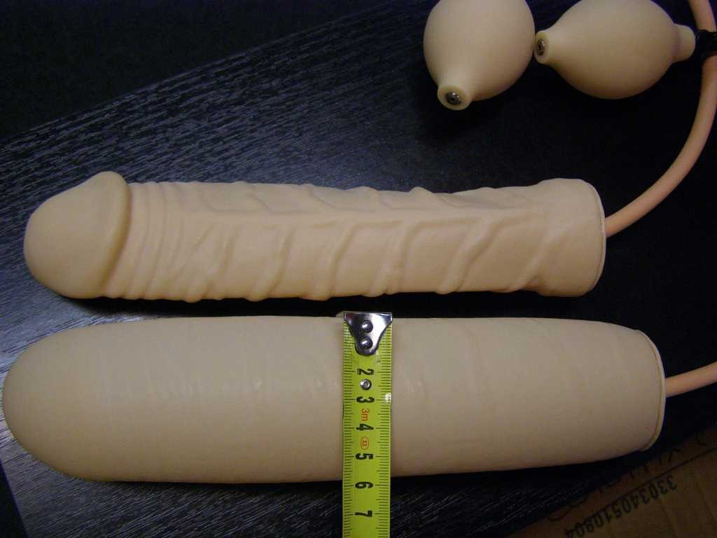 Dildo gonflabil 25 x 3-6 cm