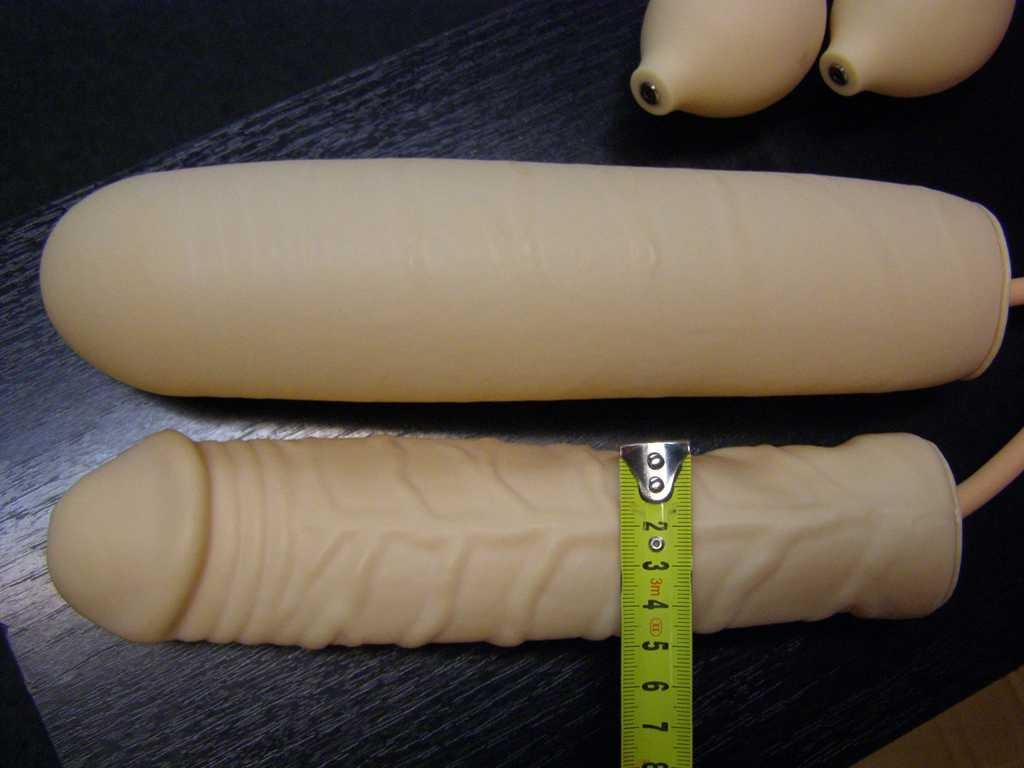 Dildo gonflabil 25 x 3-6 cm