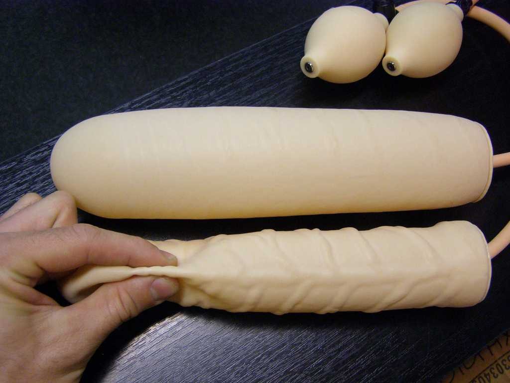 Dildo gonflabil 25 x 3-6 cm
