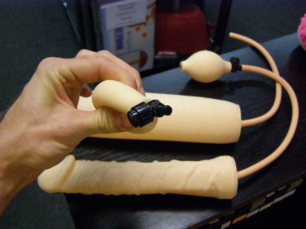 Dildo gonflabil 25 x 3-6 cm