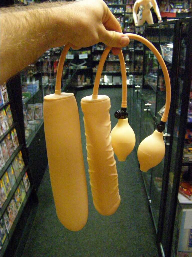 Dildo gonflabil 25 x 3-6 cm