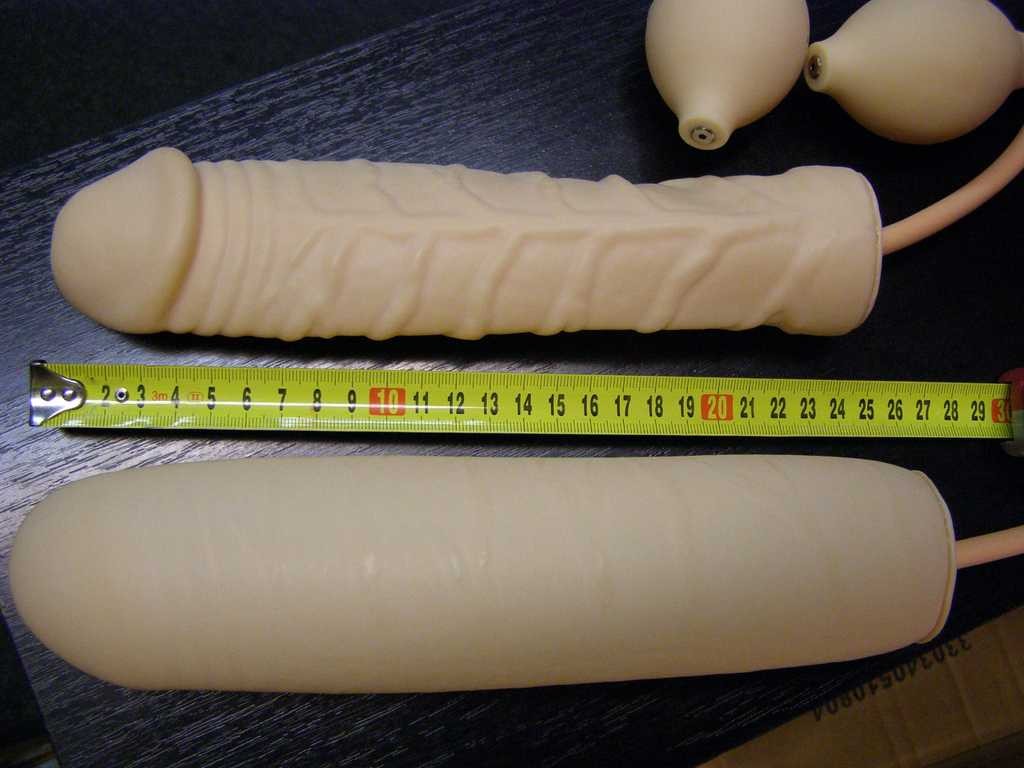 Dildo gonflabil 25 x 3-6 cm