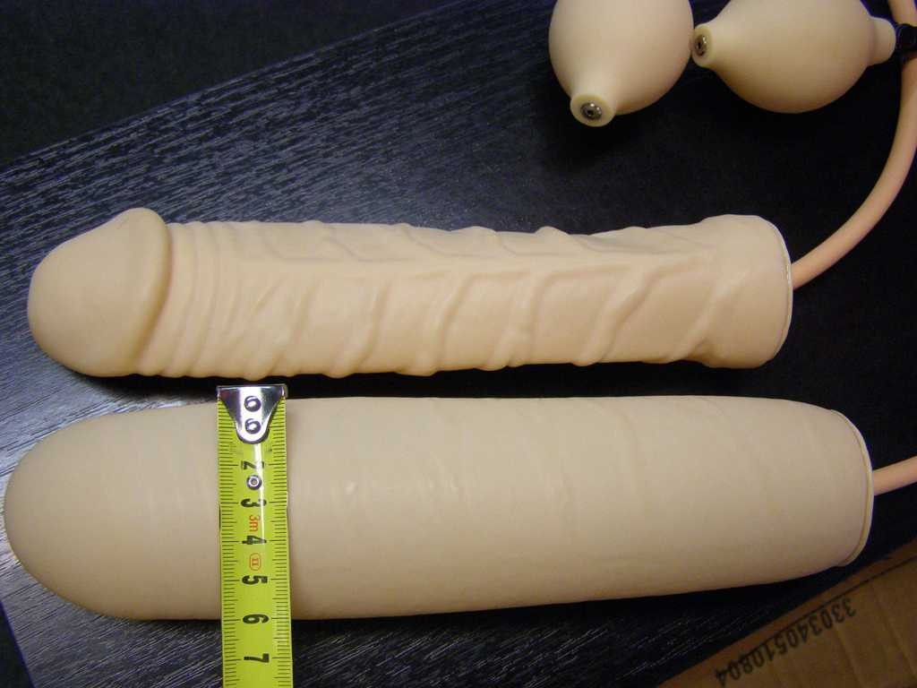 Dildo gonflabil 25 x 3-6 cm