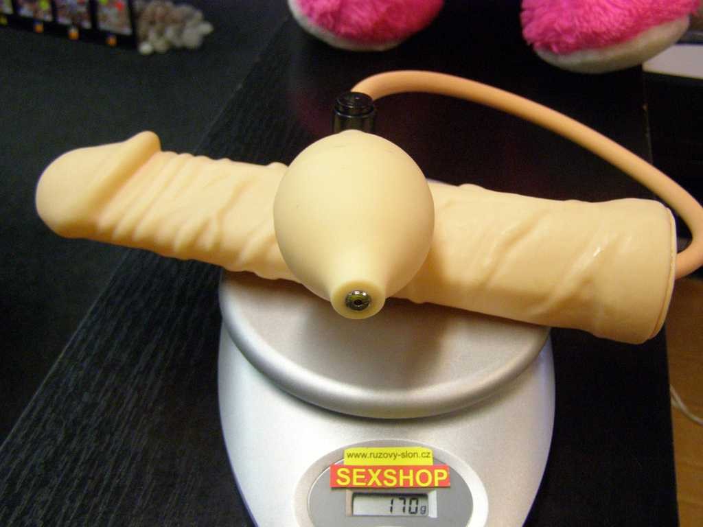 Dildo gonflabil 25 x 3-6 cm