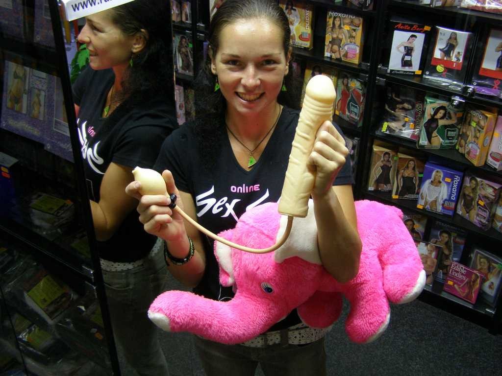 Dildo gonflabil 25 x 3-6 cm