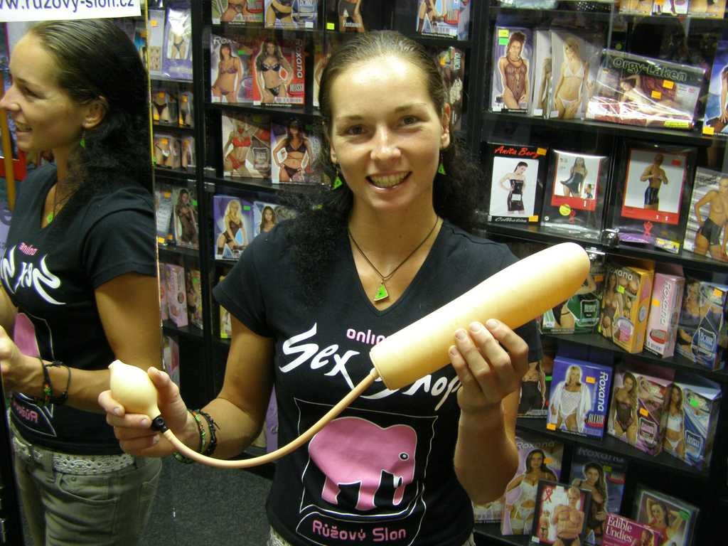 Dildo gonflabil 25 x 3-6 cm