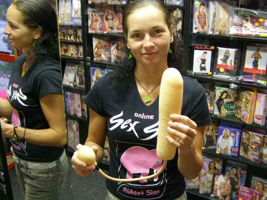 Dildo gonflabil 25 x 3-6 cm
