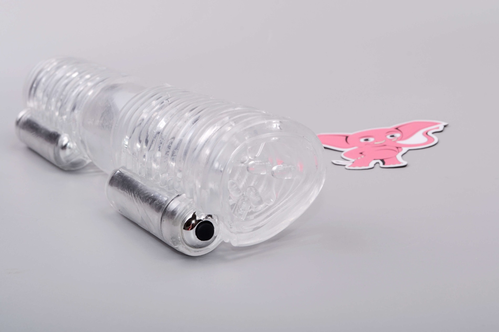 Masturbator cu două fețe vibratoare cap la cap (26,5 cm)