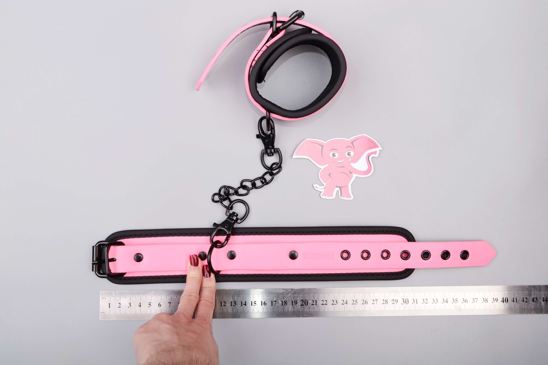 Manșete de picior Pink Baddie iluminate roz, dimensiuni