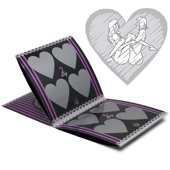 Scratch card erotic Lesbian bilet de loterie