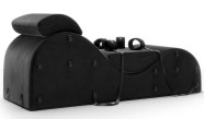Positions of Pleasure BDSM Bondage Canapea cu cătușe și manșete pentru picioare (163 cm)