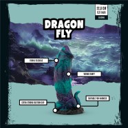 MYTHICAL MATES - Dragonfly Dildo Violet și Verde
