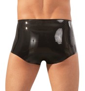 Chiloți din latex pentru bărbați negru