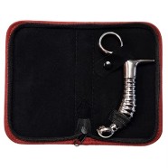 ROUGE Stainless Steel Anal Ribbed with Handle Plug