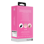 Ouch! by Shots Bunny Tail with Metal Butt Plug - Pink
