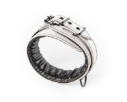 Zgardă din piele albă Sexy Elephant – Aria Collar