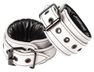 Cătușe din piele albă Sexy Elephant – Aria Wrist