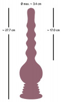 Turbo Shaker Anal Lover Vibrator cu telecomandă Gyro (27.7 cm)
