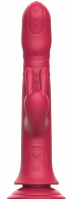 Aphrodite Bunny Twister Vibrator clitoridian rotativ cu ventuză (24 cm)