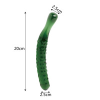 Vibrator de sticlă Mr. Cucumber (20 cm)