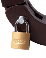Zdrobitor de testicule din lemn cu cătușe Humbler Lock Handcuffs