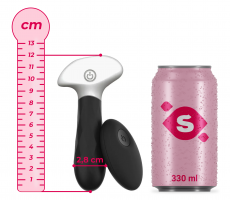 Plug anal vibrator Waves (11,9 cm) + ToyCleaner 75 ml