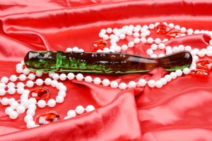 Dildo de sticlă Mr. Cucumber (20 cm)