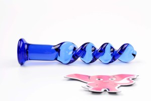 Dildo de sticlă Noble Curves (18,5 cm)