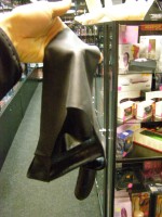 Chiloți din latex cu 2 penisuri