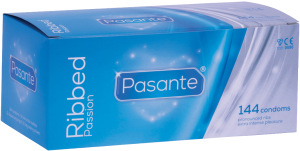 Pasante Ribbed condoms 144pcs