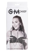 Colier cu pandantive și cleme pentru sfârcuri SPORTSHEETS SM AMOR