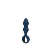 Plug anal în formă de lacrimă - Mic - Albastru baltic