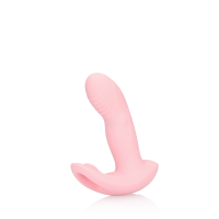 Vibrator purtabil cu mișcare de deget și telecomandă - Cherry Chiffon