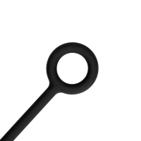 Bile anale din silicon - Mici - Negre