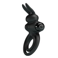 Pretty Love Inel pentru penis vibrant 3 Negru