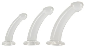 Set de dildouri anale cristaline clare