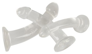 Set de dildouri anale cristaline clare