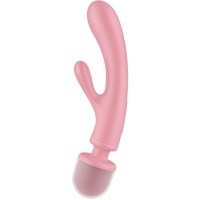 Satisfyer Triple Lover Rabbit Vibrator Massager Pink