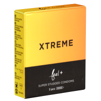 Prezervative cu nervuri din latex natural Feel Xtreme 3