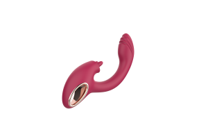 Vibrator cu elemente mobile și stimulare a punctului G Twin Touch (21 cm)