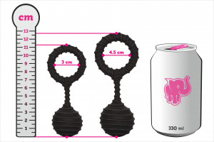 Inel de erecție Bubble Blower - dimensiuni în comparație cu o cutie de conserve
