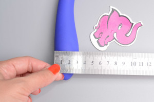 Midnight Desire electrosex vibrator, dimensiuni