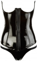 Corset negru Corset Vinil Treasure