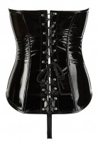 Corset negru Corset Vinil Treasure