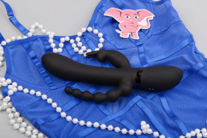 Vibrator din silicon Black Trinity