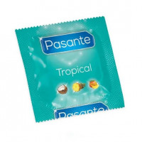 Pasante Tropical - prezervative din latex cu aromă (144 buc)