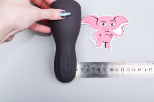 Masturbator cu vibrații Squeeze-peasy (14 cm), dimensiuni