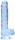 Dildo realist Clear Pleasure (15 cm), albastru
